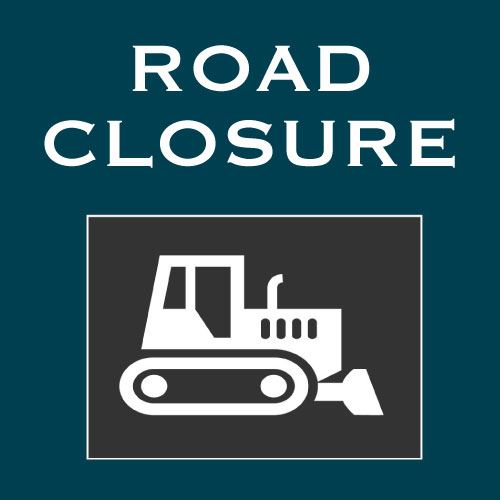 ROAD-CLOSURE image with construction equipment