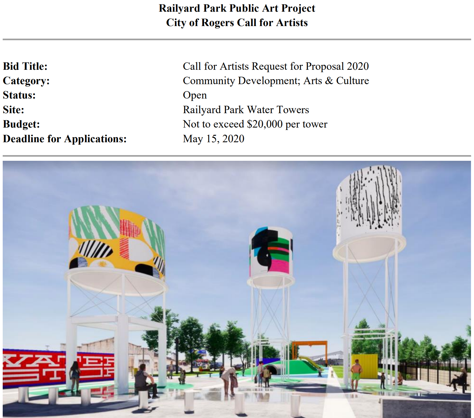 Railyard Park Call for Artists image