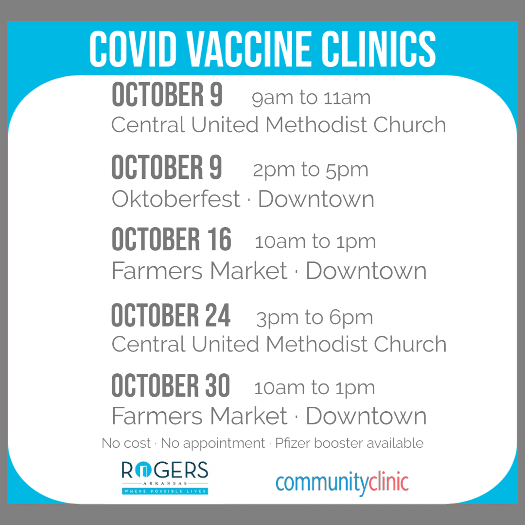 October Covid 19 Clinics Schedule