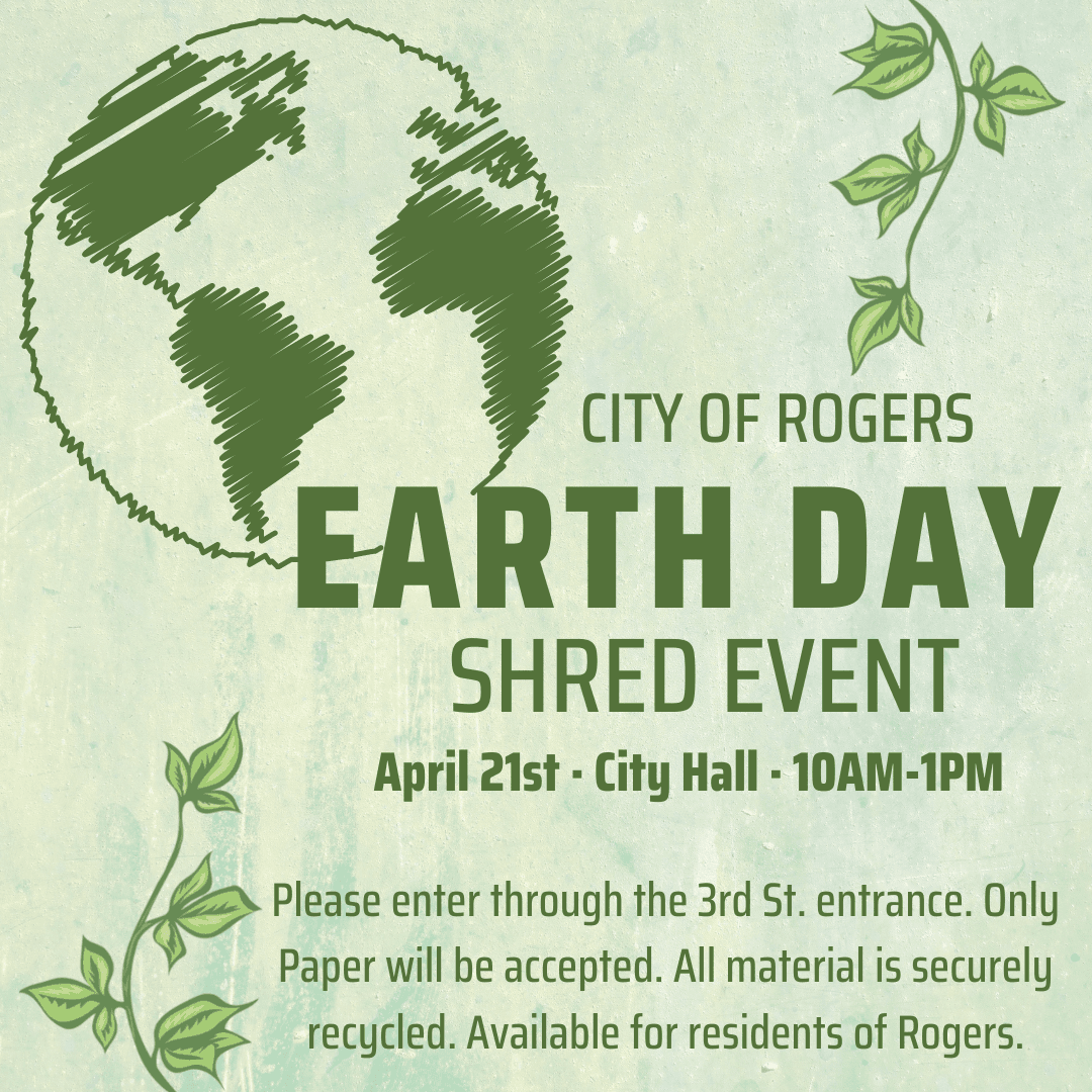 Earth Day Shred Event Promo