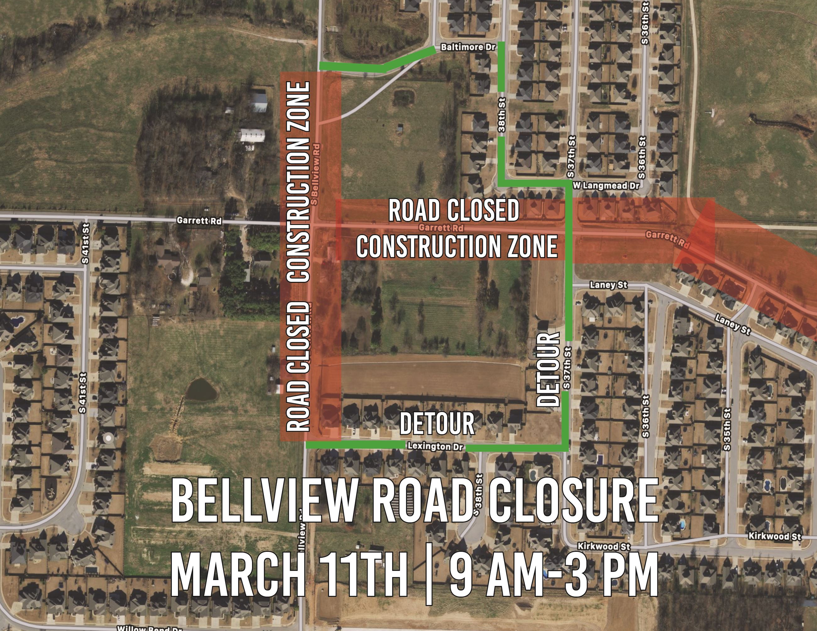 Bellview Road Closure 31119 